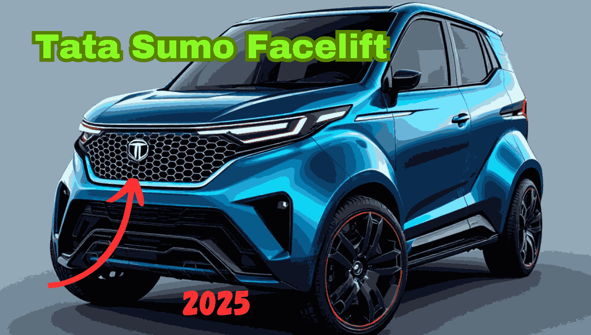 Tata Sumo Facelift नई डिजाइन और फीचर्स के साथ।